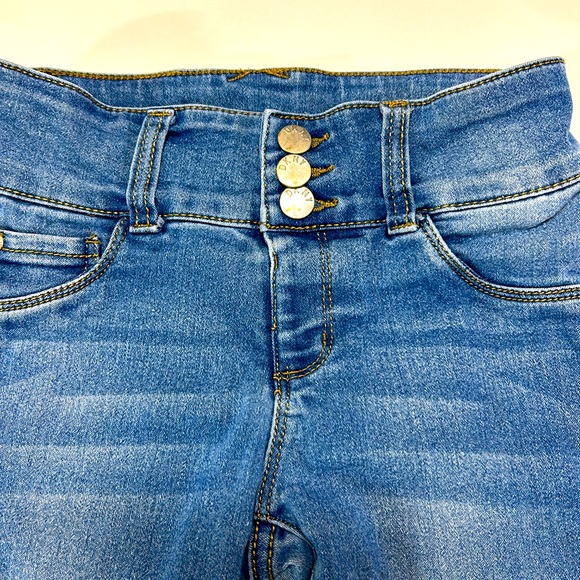DKNY Kids Jeans Size 10 Skinny Stretchy Denim School Girls Thick Pockets High - Picture 4 of 11